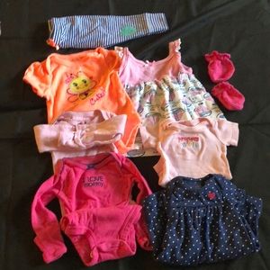 Baby Girl 👧 bundle 8 pieces NB-3 month